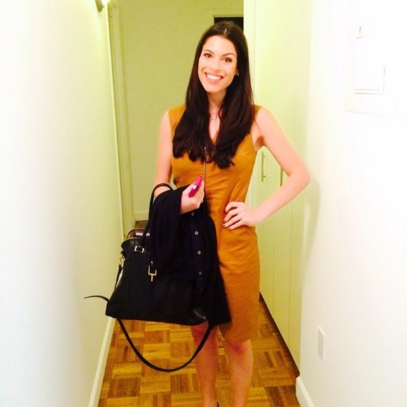 Tan/Gold Casual or work dress Kate Spade Saturday - Picture 1 of 3